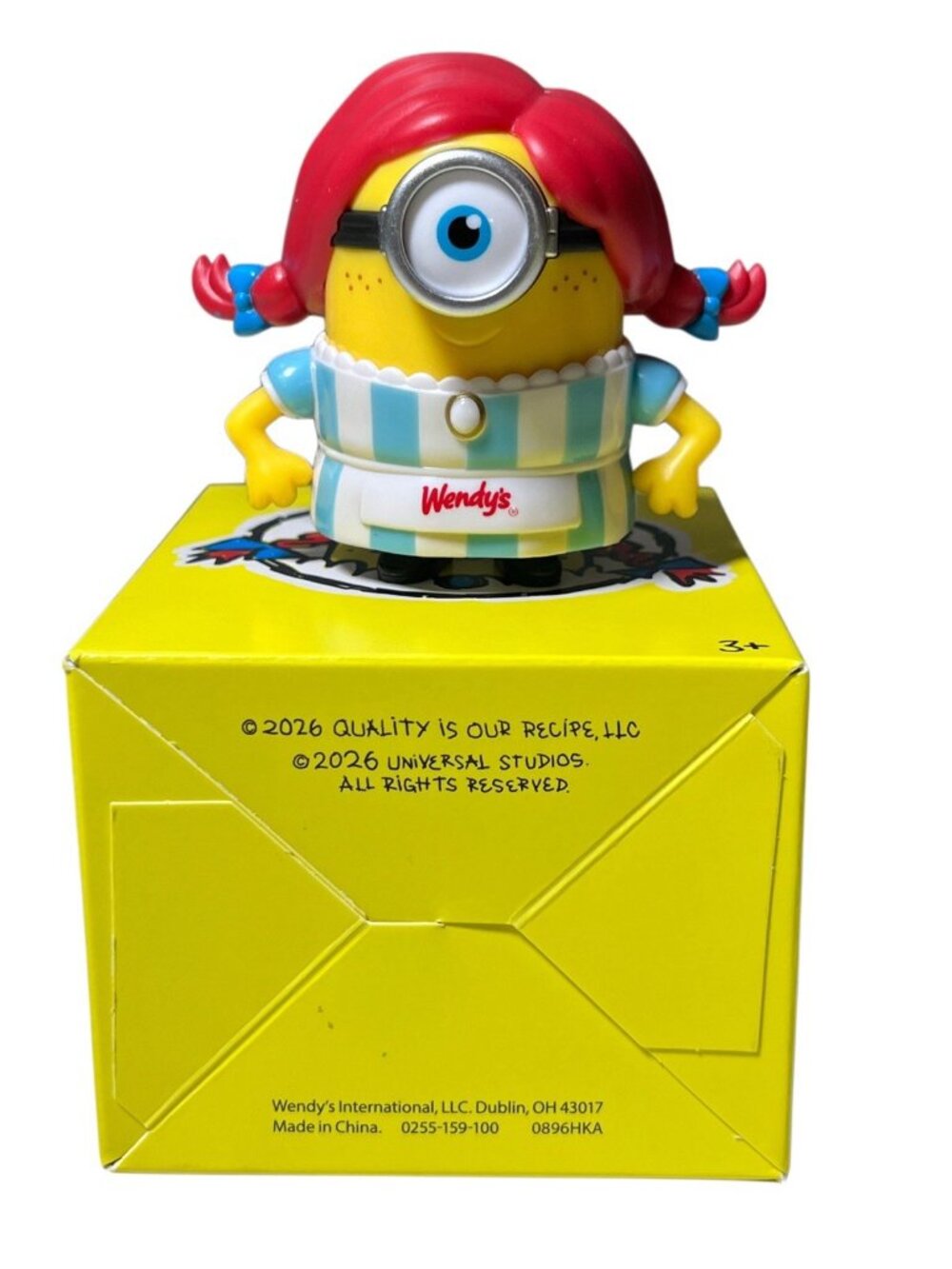 2026 Wendys X Minions & Monsters Wendy Adult Meal Toy Figure (A) - Picture 5 of 5